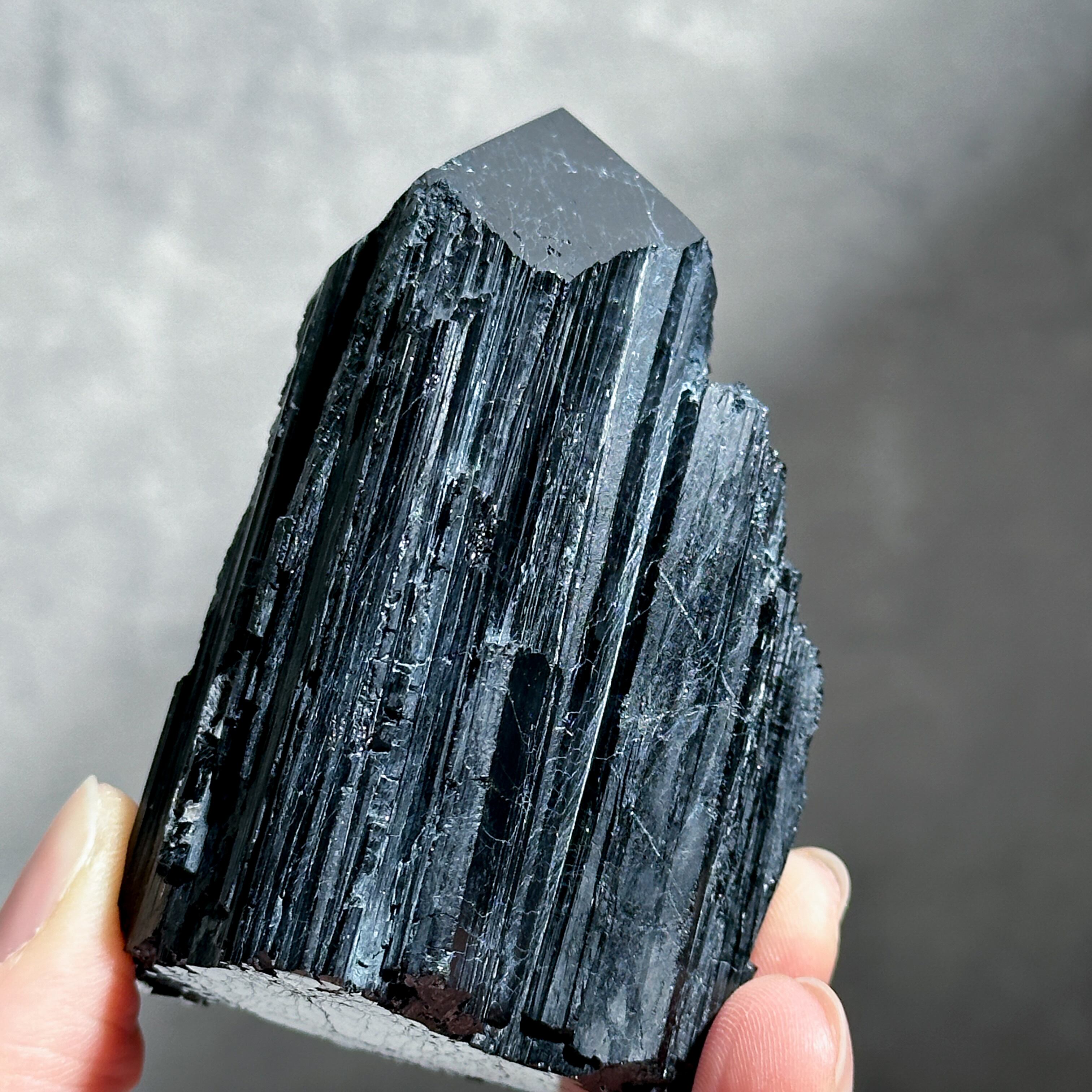 天然石　ブラックトルマリン　タワー　置物 ブラックトルマリン タワー11◇ Black Tourmaline ◇天然石・鉱物