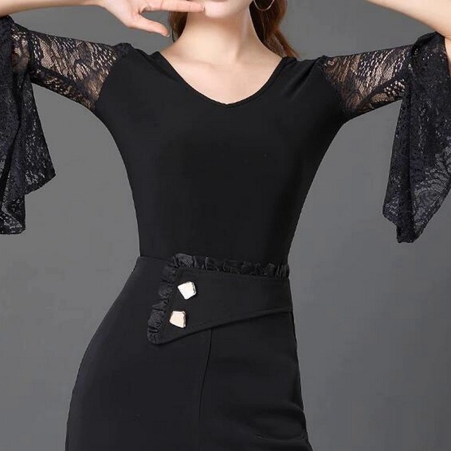 シアースリーブデザイン ダンストップス(レオタードタイプ) ds0548