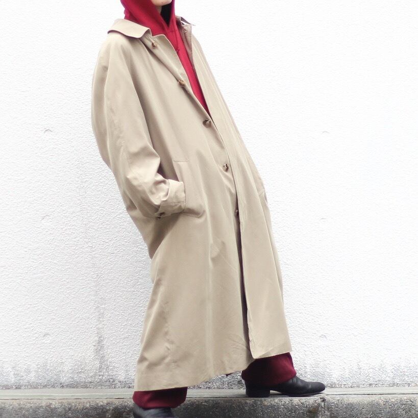 BROOKS BROTHERSステンカラーコート ベージュ ライナー付き