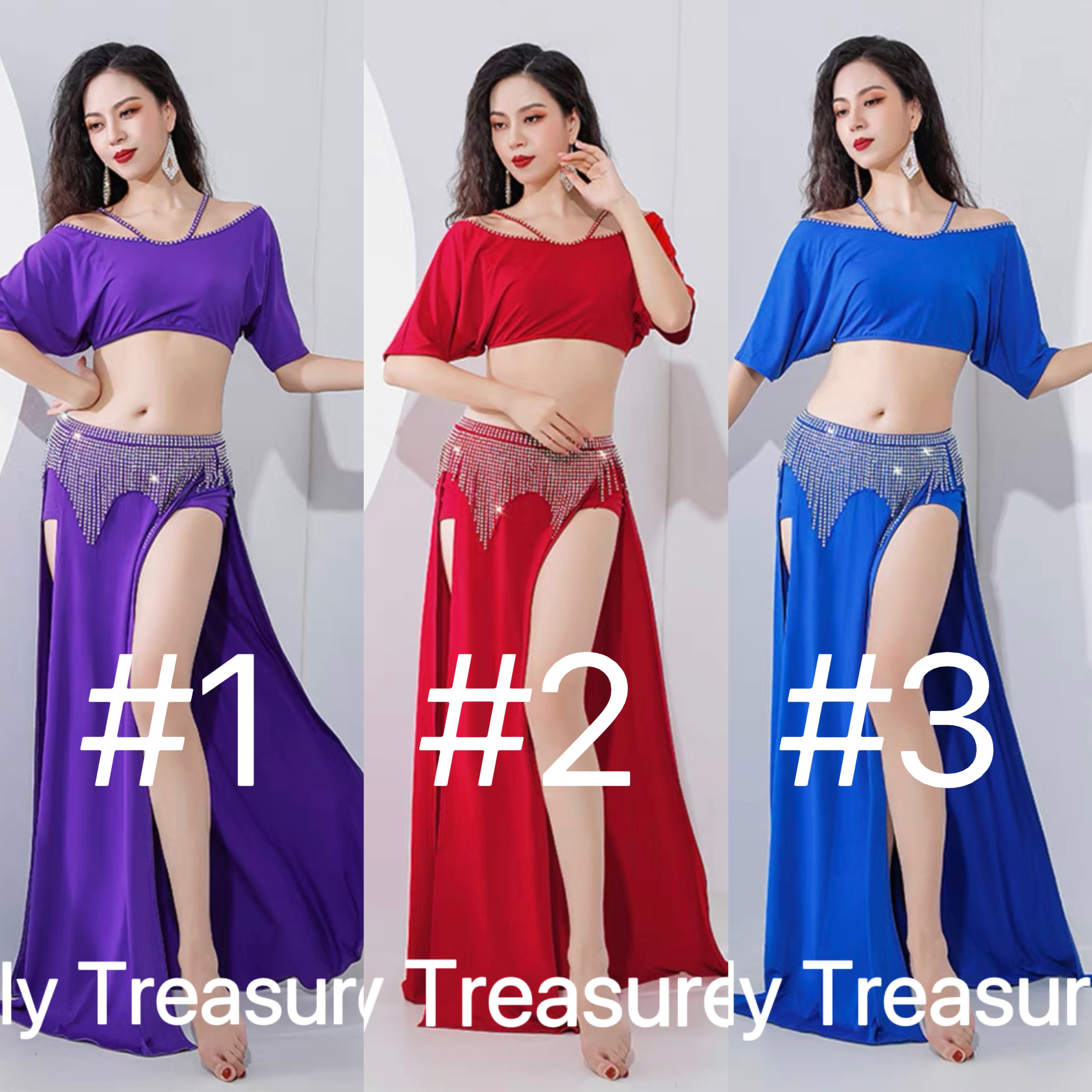 ベリーダンス 2カラー レッスンウェア QCZW ZM414 202208