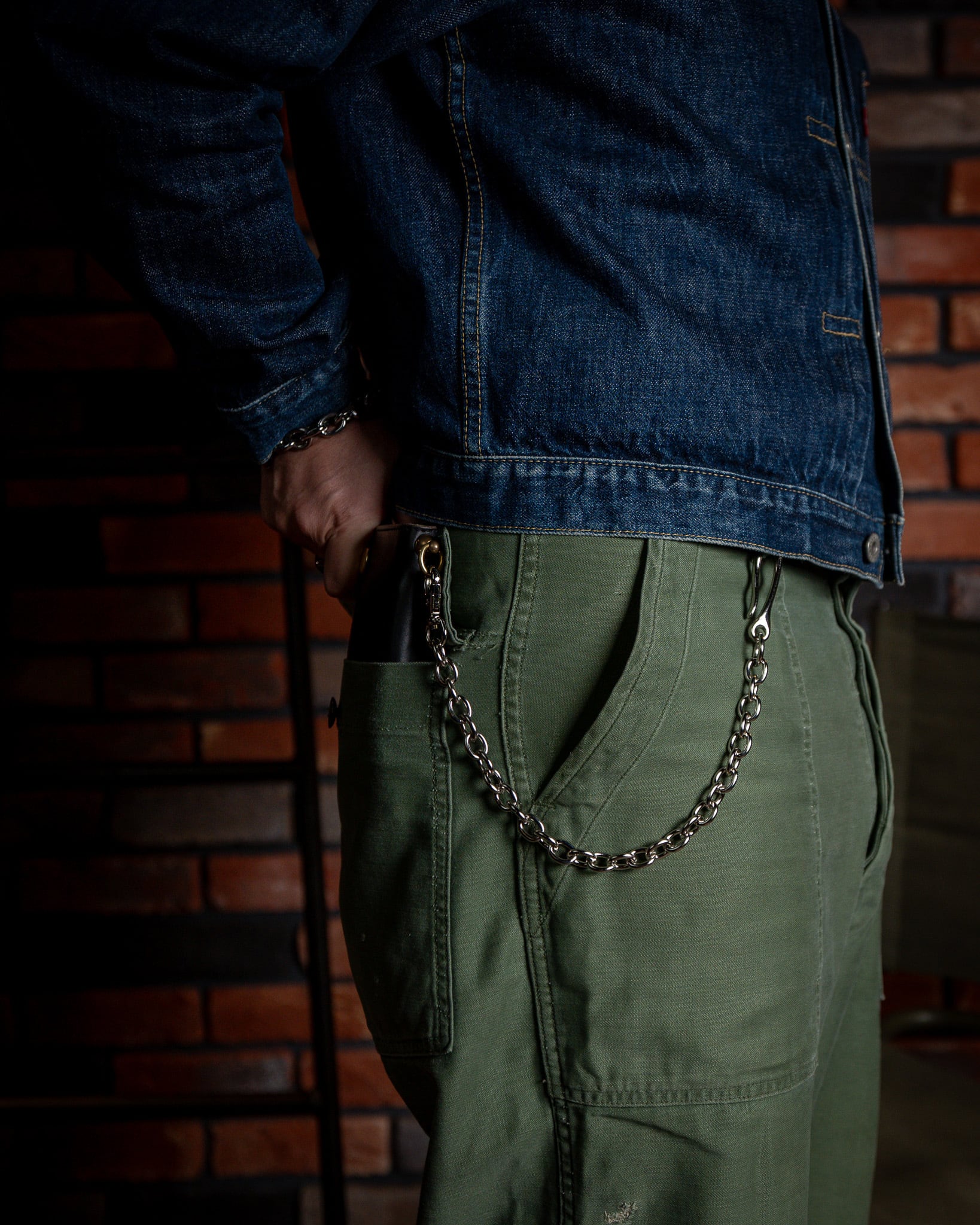 Additive and Line】Wallet Chain Nickel Silver WCH-005 新品
