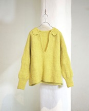 METHO - Skipper Out Collar Sweater / Muscat