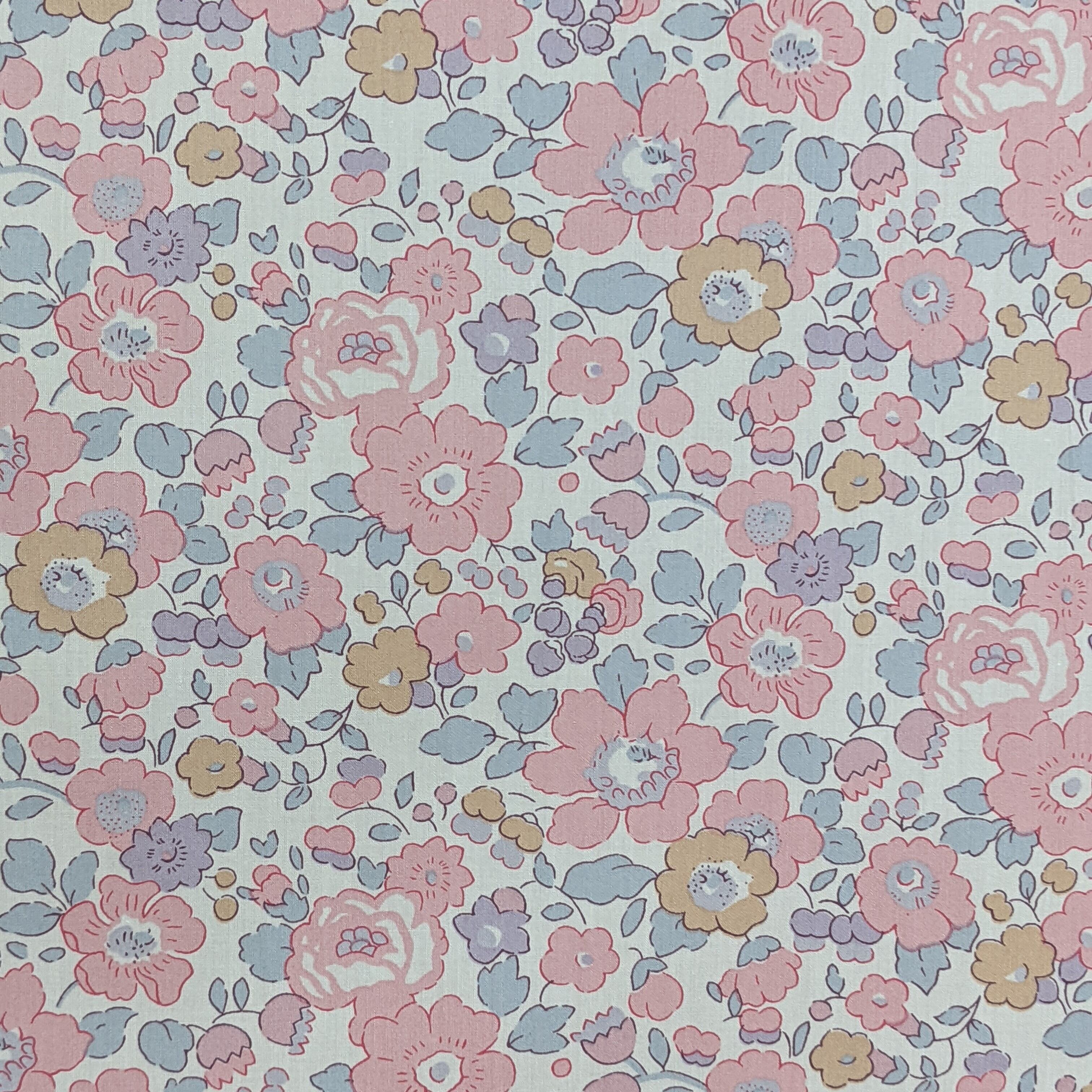 ◆輸入　リバティ　LIBERTY　タナローン　Betsy Blush X　ベッツィ　ブラッシュ　X　約130×50cm | HONEY HONEY  FABRIC powered by BASE