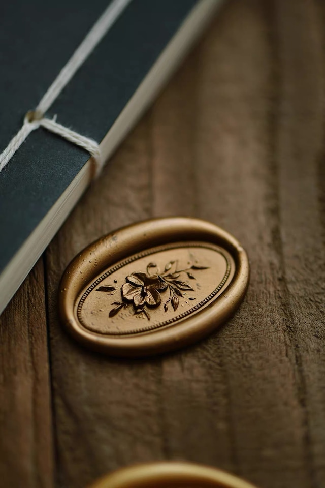 【SELECT】Wax Seal Stamp│ Classical flower cards