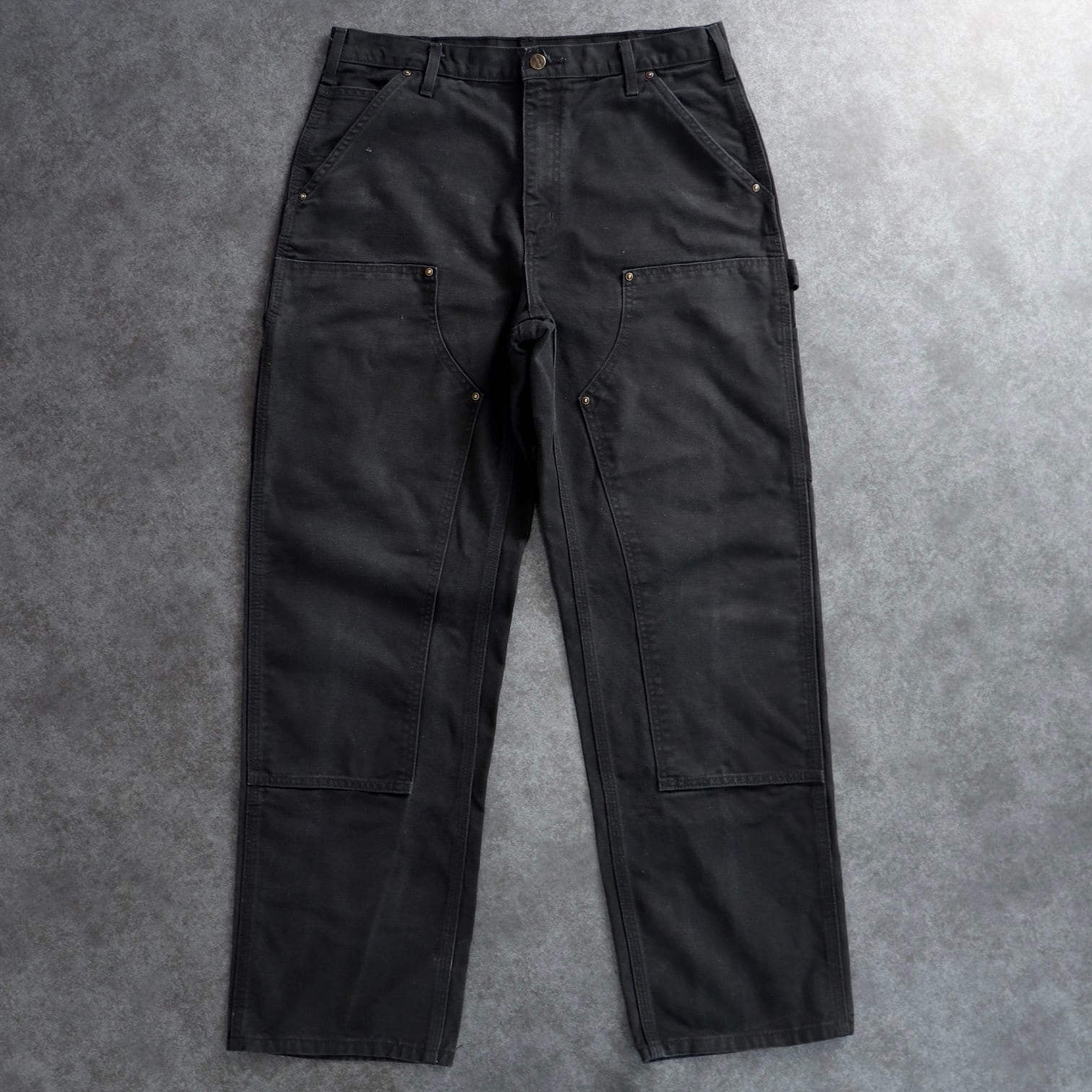 Carhartt ダック ペインターパンツ黒W36フェード メキシコ製カーハート Carhartt ダック ペインターパンツ ブラックW36 フェード メキシコ製