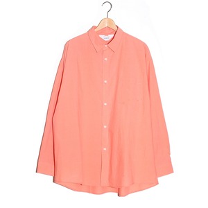 【wonderland】 Wrinkle shirts (CORAL) / ワンダーランド シャツ