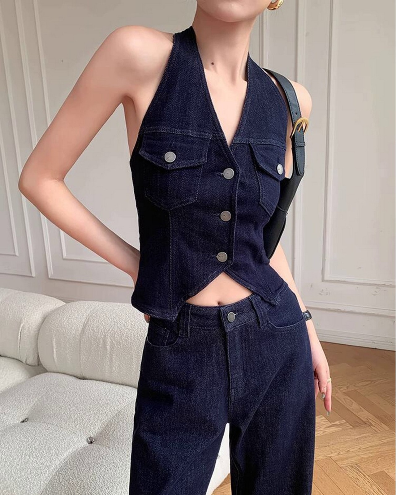 デニムベスト&パンツセットアップ A0376 - 17