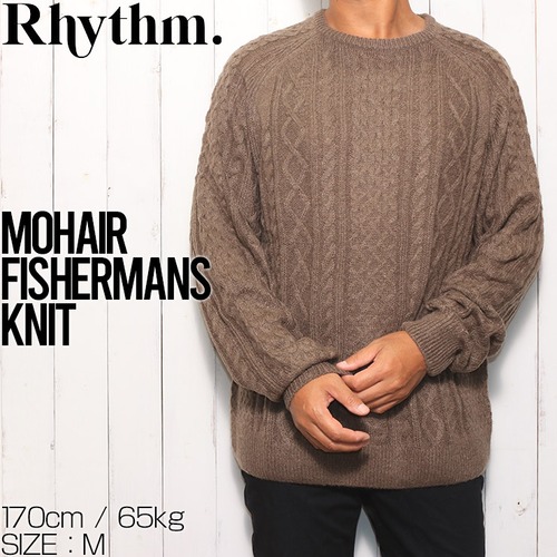 セーター ニット Rhythm リズム MOHAIR FISHERMANS KNIT 0723M-KN01L