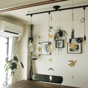 Brass hanging garland (Bird)