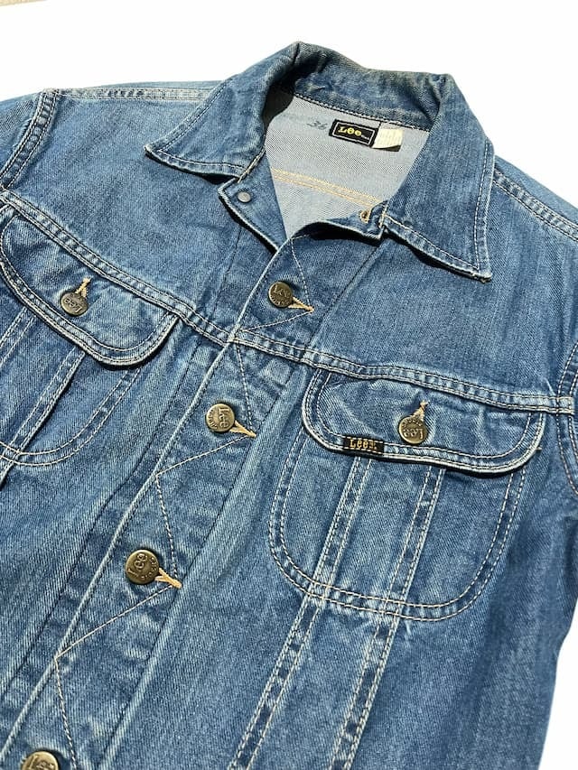 80s Lee 220J デニムジャケット usa製 先染めブラック 80s~ Lee 220-J