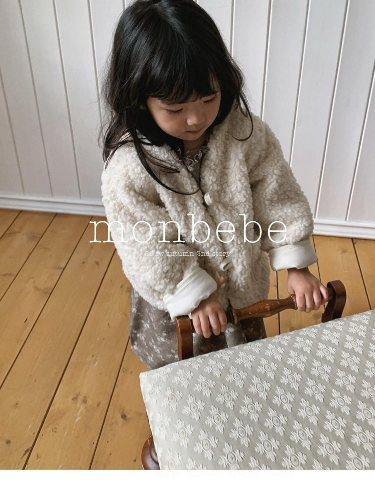 韓国子供服 / 26winter / monbebe / ボアジャケット / キッズ *S~XL*