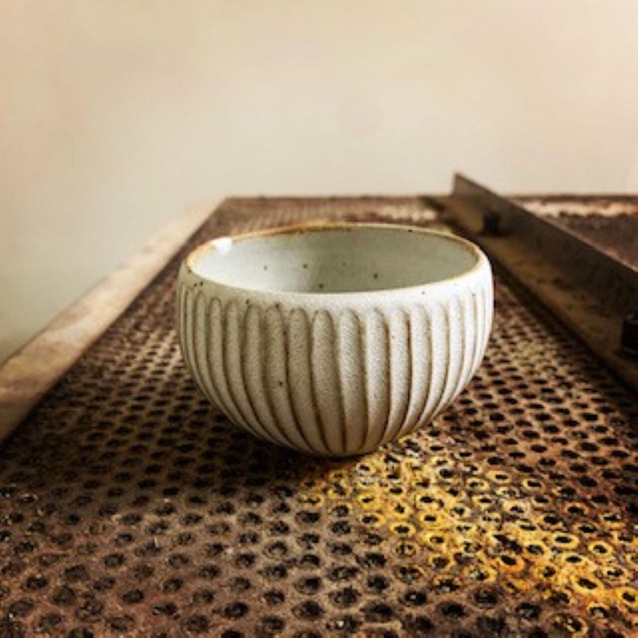 ミニ煎茶椀 アンティークホワイト