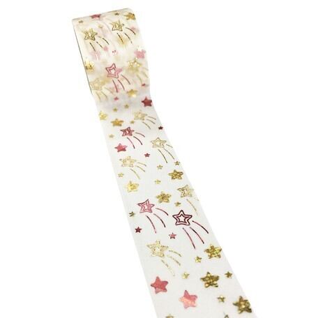 シール堂 金箔 ピンク箔 Shooting star 27mmマステ SD03