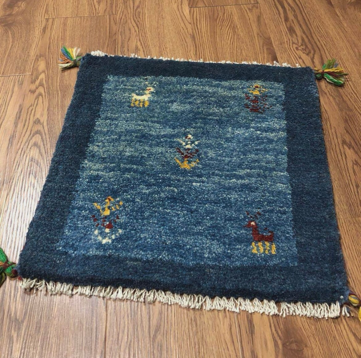 ペルシャギャッベ (ギャベ) チェアマット 椅子の座布団 No.11326