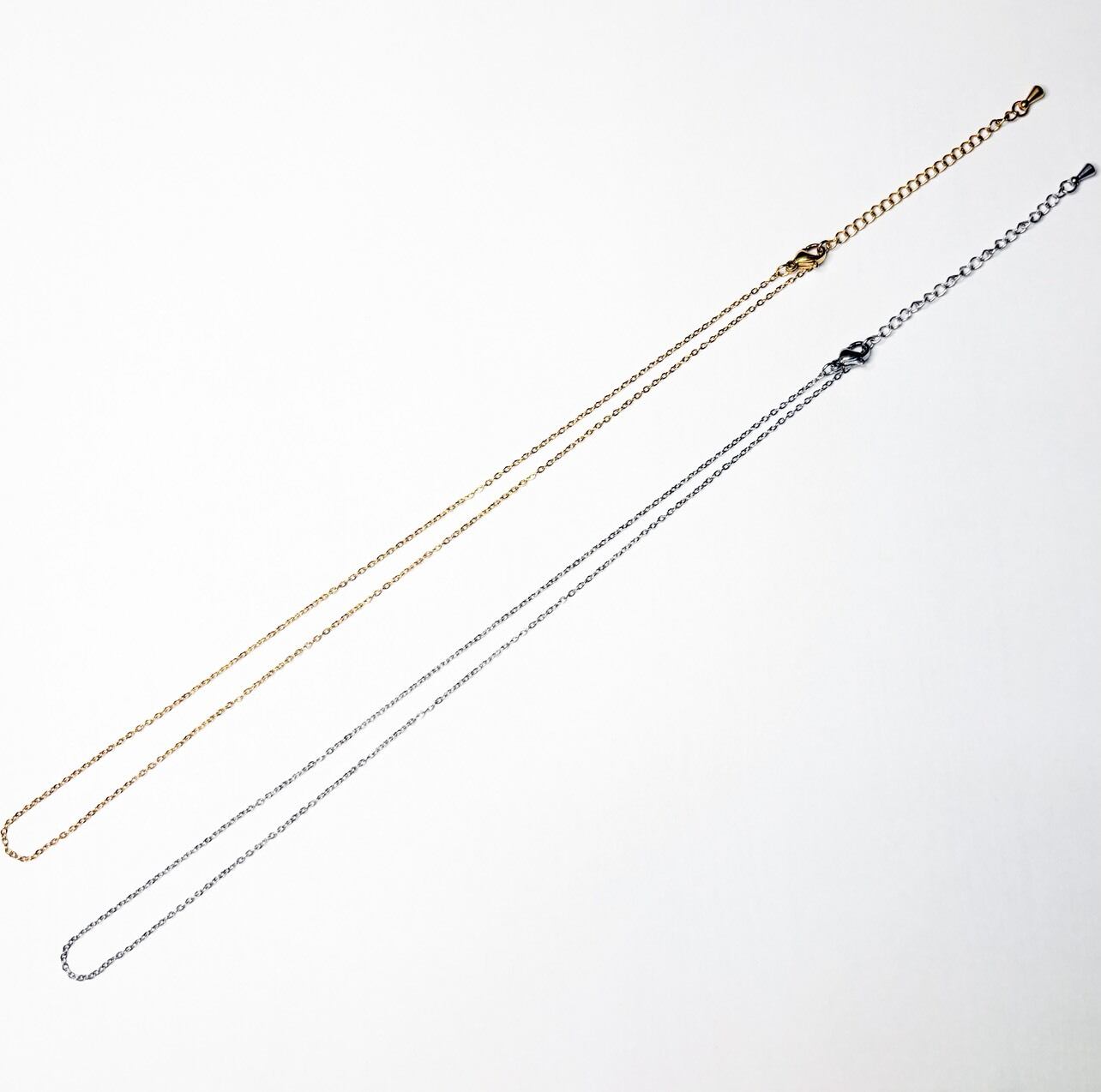 ステンレススキニーチェーンネックレス