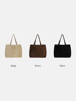 Muffin Premium Suede Tote Bag (3color)