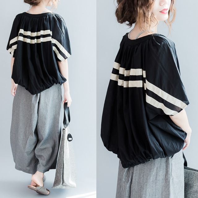 ドルマンスリーブバックラインカットソー（２色）10527