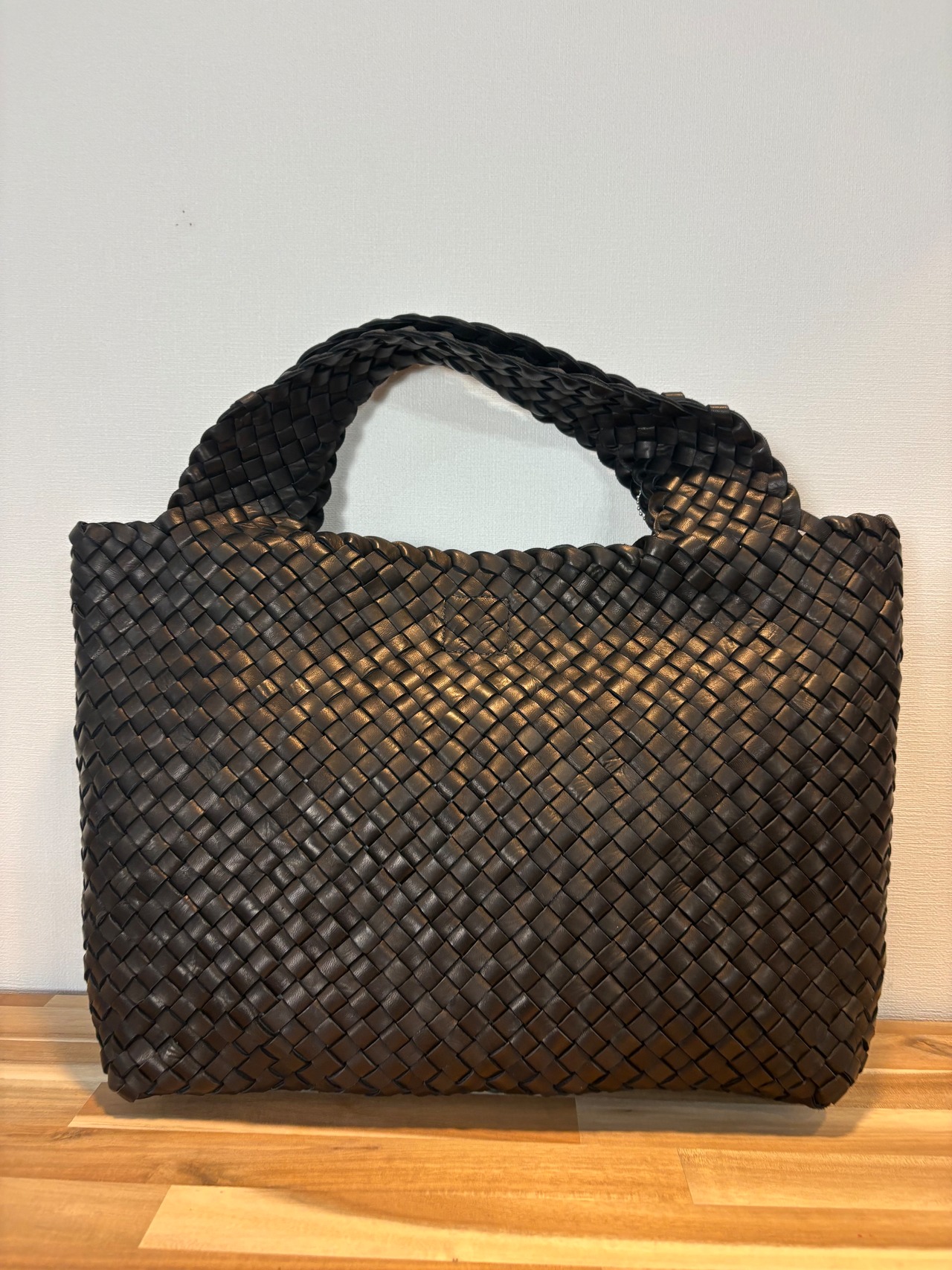 【BAG】ポニーメッシュ　編み上げトート　33542