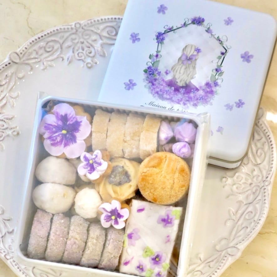 すみれのクッキー缶 | Maison de pâtisserie GRACIL FLORA