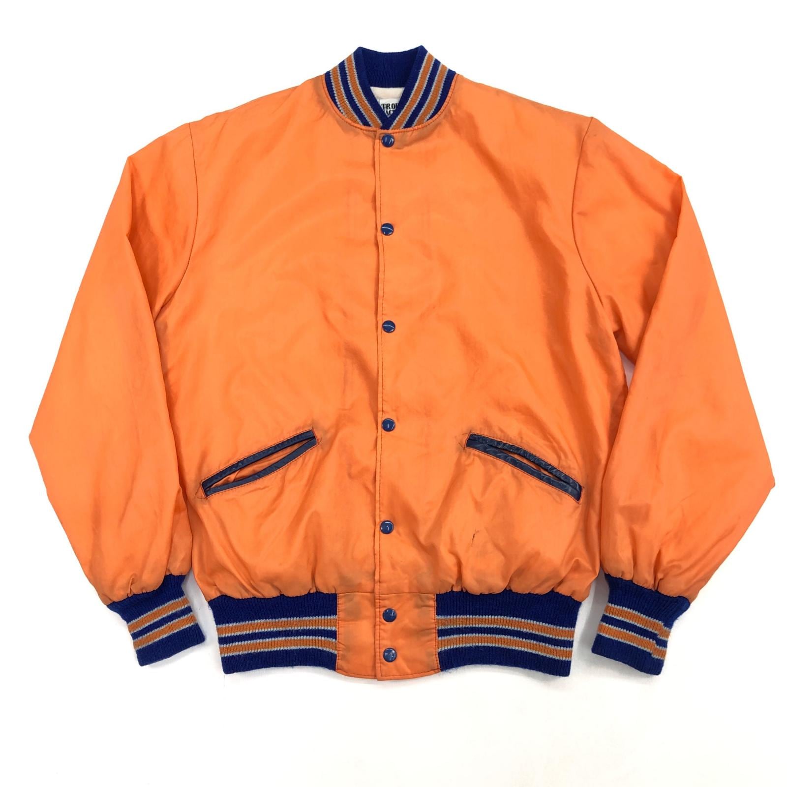 ジャケット・アウター 70's TROPHY JACKETS made in USA TROPHY JACKETS 80年代 USA製 ナイロンジャケット オレンジ サイズ：M