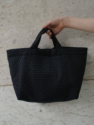 東京都 I様専用【予約】flower jacquard bag  " day " / navy 3/14 21:00～再販 (5月中旬発送予定)