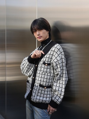 【ALUDE SELECT】 casual over knit cardigan