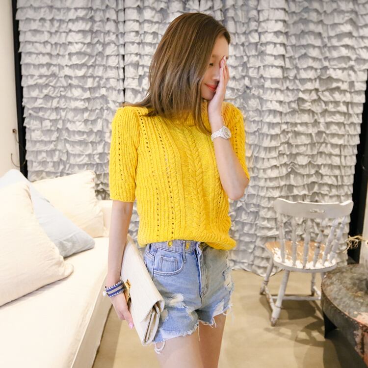 プチハイネックサマーニット