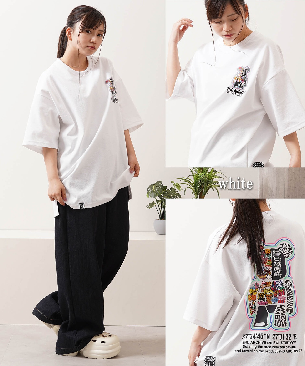 ◆2ND ARCHIVE リフレクター Tee(総柄ベア)◆kr-26009