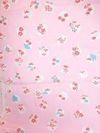 平絽団扇模様子供反物 Ro silk  a roll of cloth for  Kimono(child)