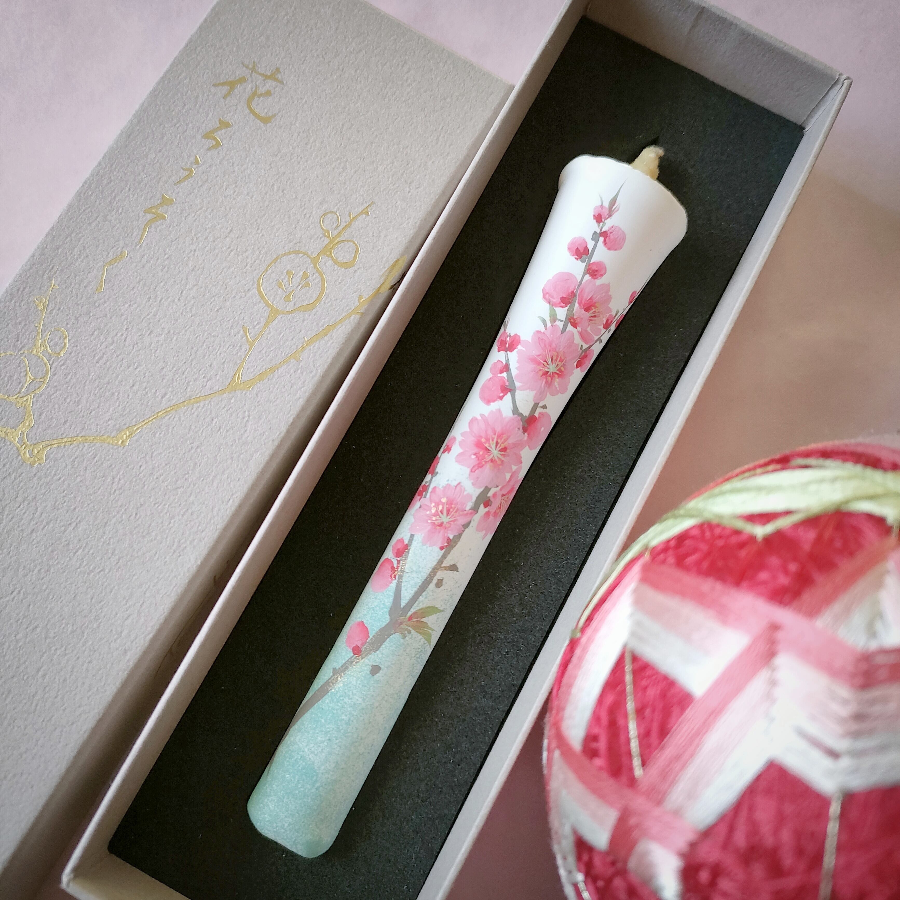 桃の花ぼんぼり】ひな祭り お祝い 花ろうそく 節句 手土産 高級 絵
