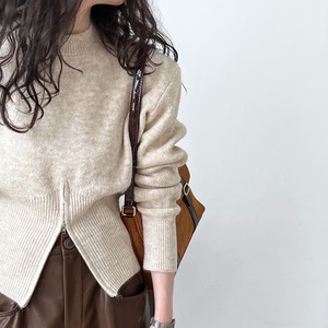 zip-up short knit J00049