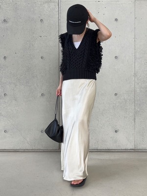 2147 フリンジニットベスト(レディース)