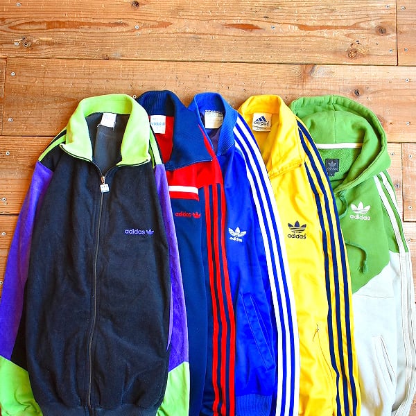 80s〜90s『adidas』アディダス　トラックジャケット　ベロア　ユーロ