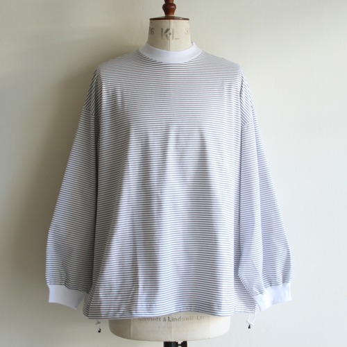 is-ness【 mens 】balloon long sleeve tee ( border )