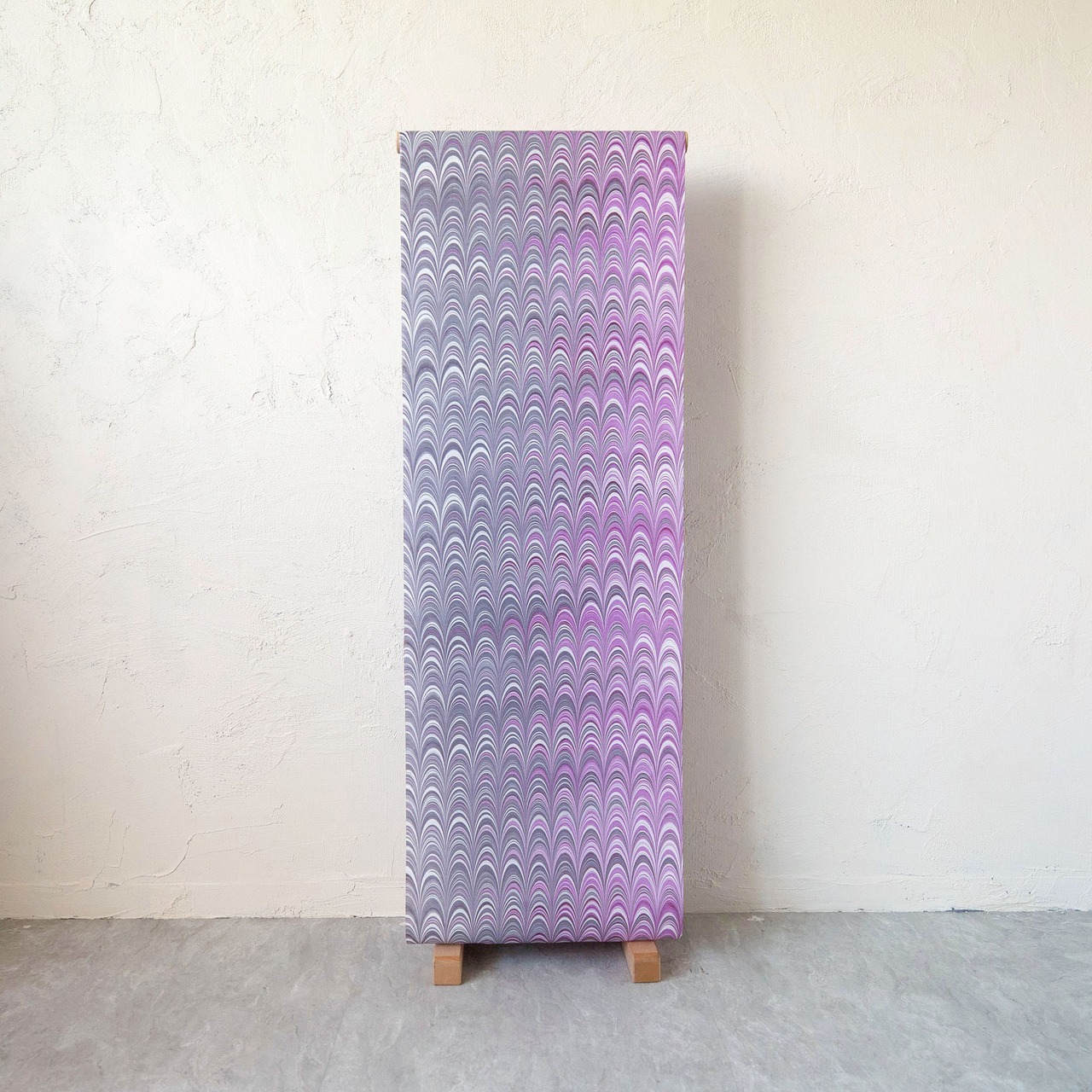 「葡萄色 × チャコールグレー」 〜大ピーコック模様・セオアルファ〜〜浴衣・夏着物・単衣