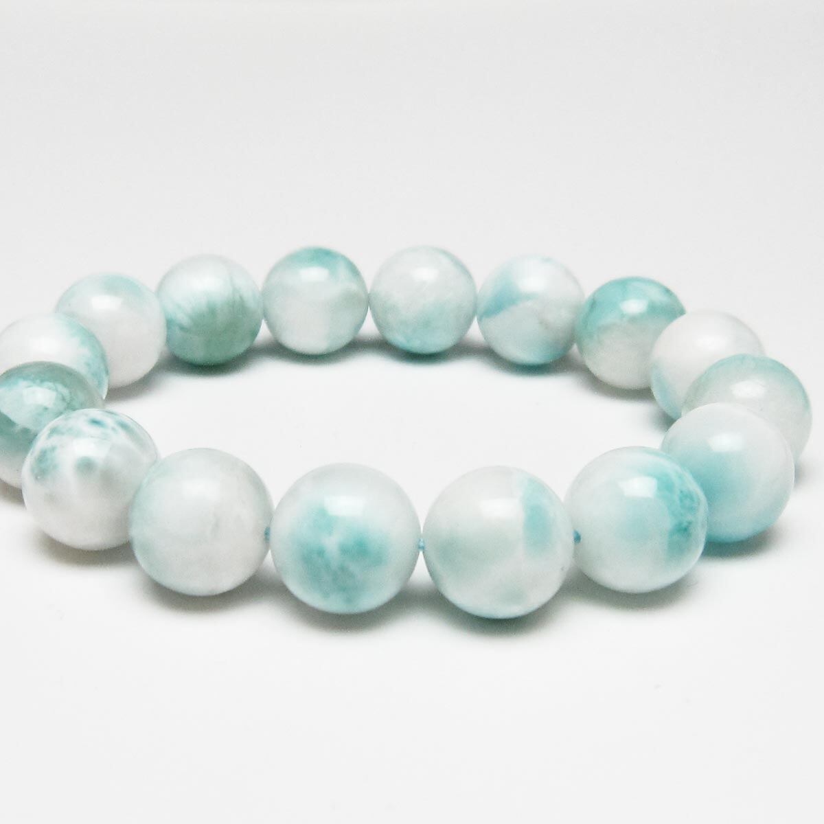 ラリマー ブレスレット 14mm 一点物 111-56429