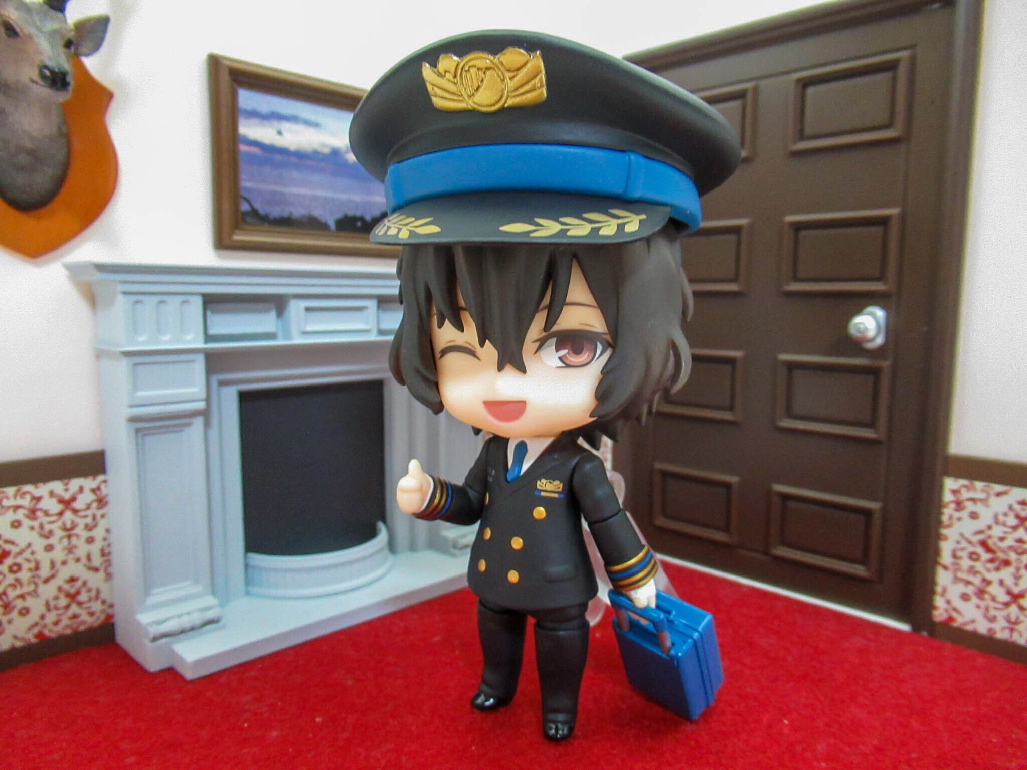 文豪ストレイドッグス　太宰治　エアポートver 　ねんどろいど　1414 ねんどろいど 太宰治 ヱアポートVer.