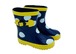 子供レインブーツ 16cm キッズ長靴 ドットネイビー
