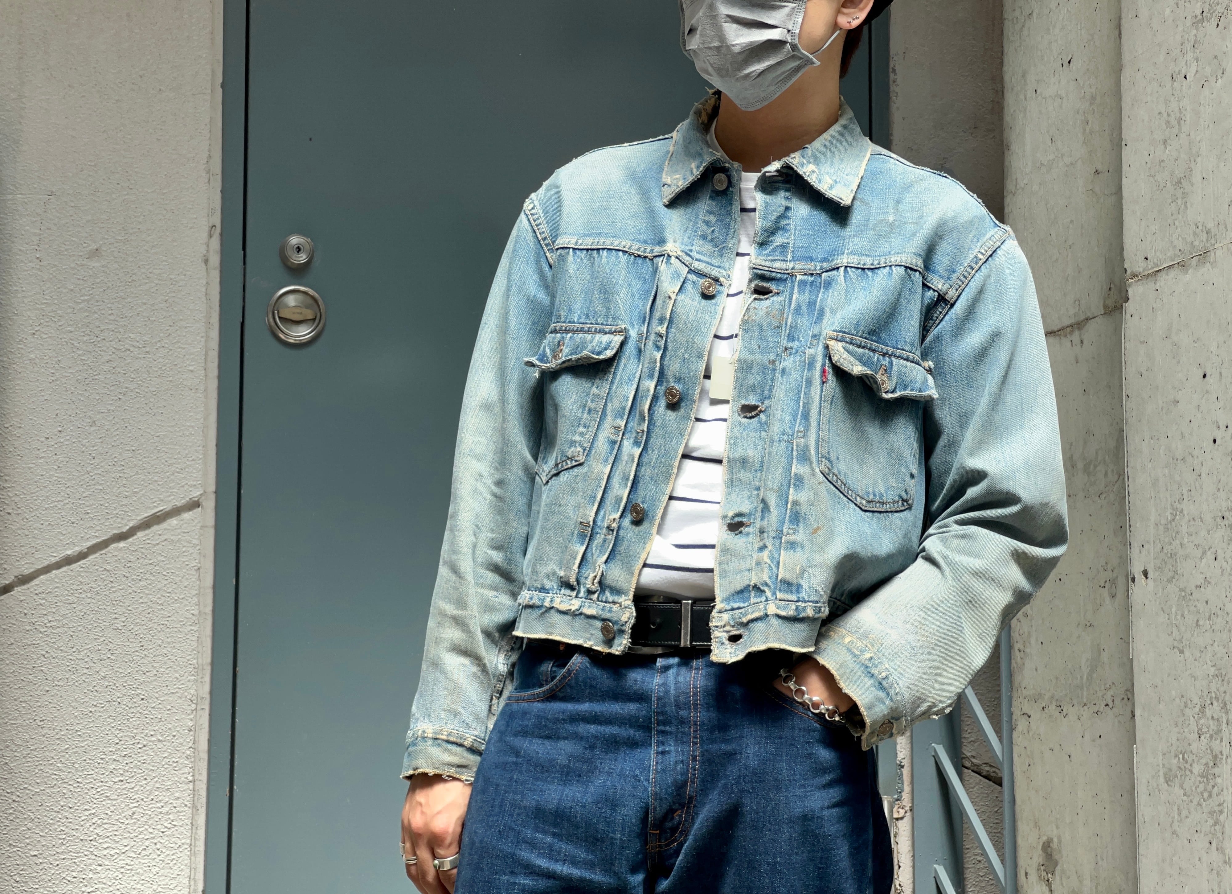 1950's/Levi's/リーバイス/507XX/2nd/デニムジャケット/42~44/ハギ付き