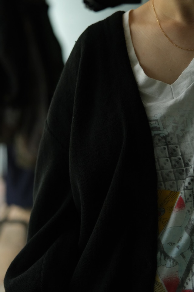 Utah／"Jantzen" acryl knit cardigan／black