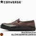 コンバース スニーカー オールスター スクエアトウ ローファー SA ディープブラウン 茶色 レザー 革靴 スタッズ CONVERSE ALL STAR SQUARETOE LOAFER SA 31318481 ローカット メンズ レディース ディープブラウン 26cm