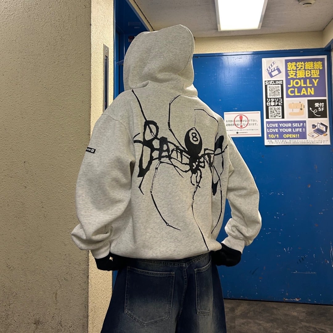 スパイダープリントジップパーカー | Jolly Clan