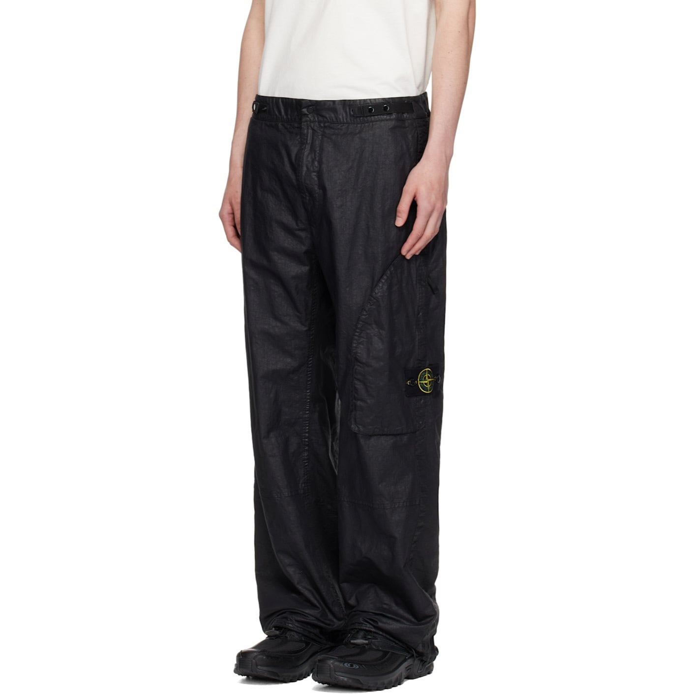 2025ss STONE ISLAND ORGANIC LOOK NYLON PANAMA-TC CARGO PANTS | PLAIRE