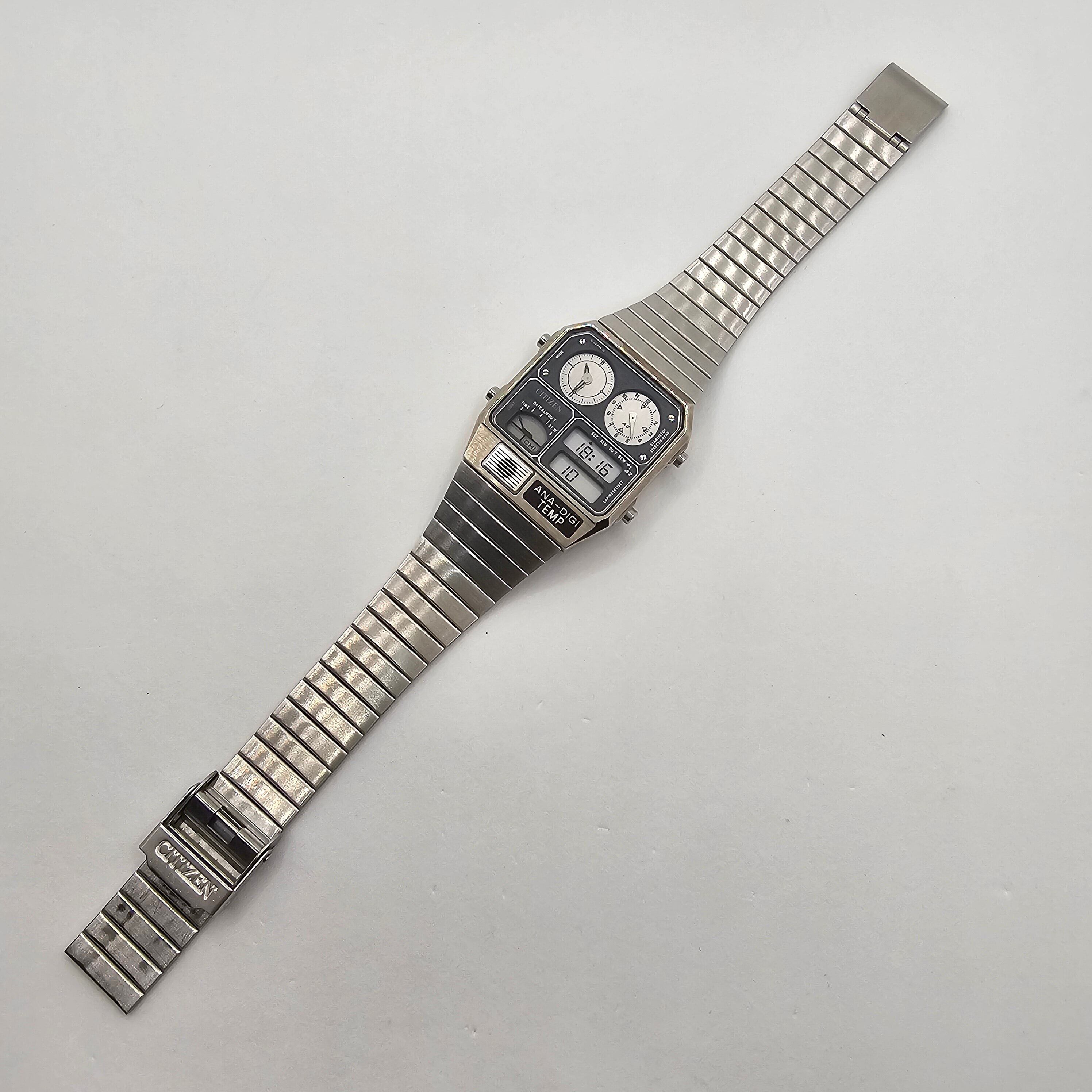シチズン アナデジテンプ シルバー 電池交換済 | Over Time Vintage