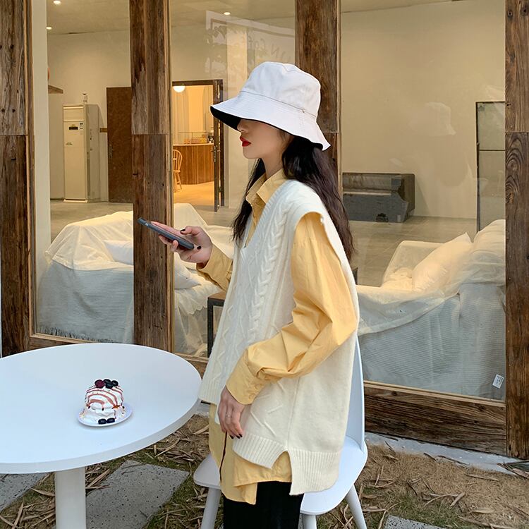 スタイルニットスプリングルーズセーター 春物 試着室30243945459