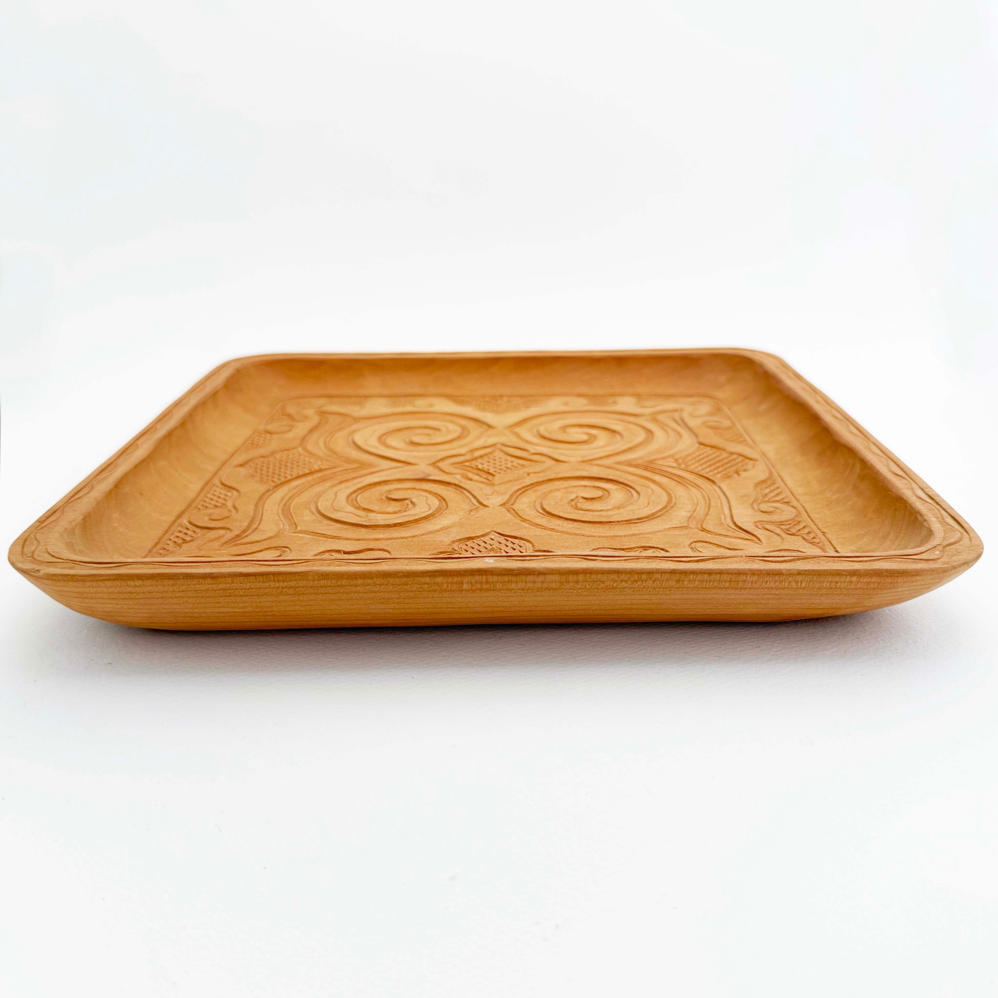 アイヌ二風谷木彫 イタ(盆)デッドストック