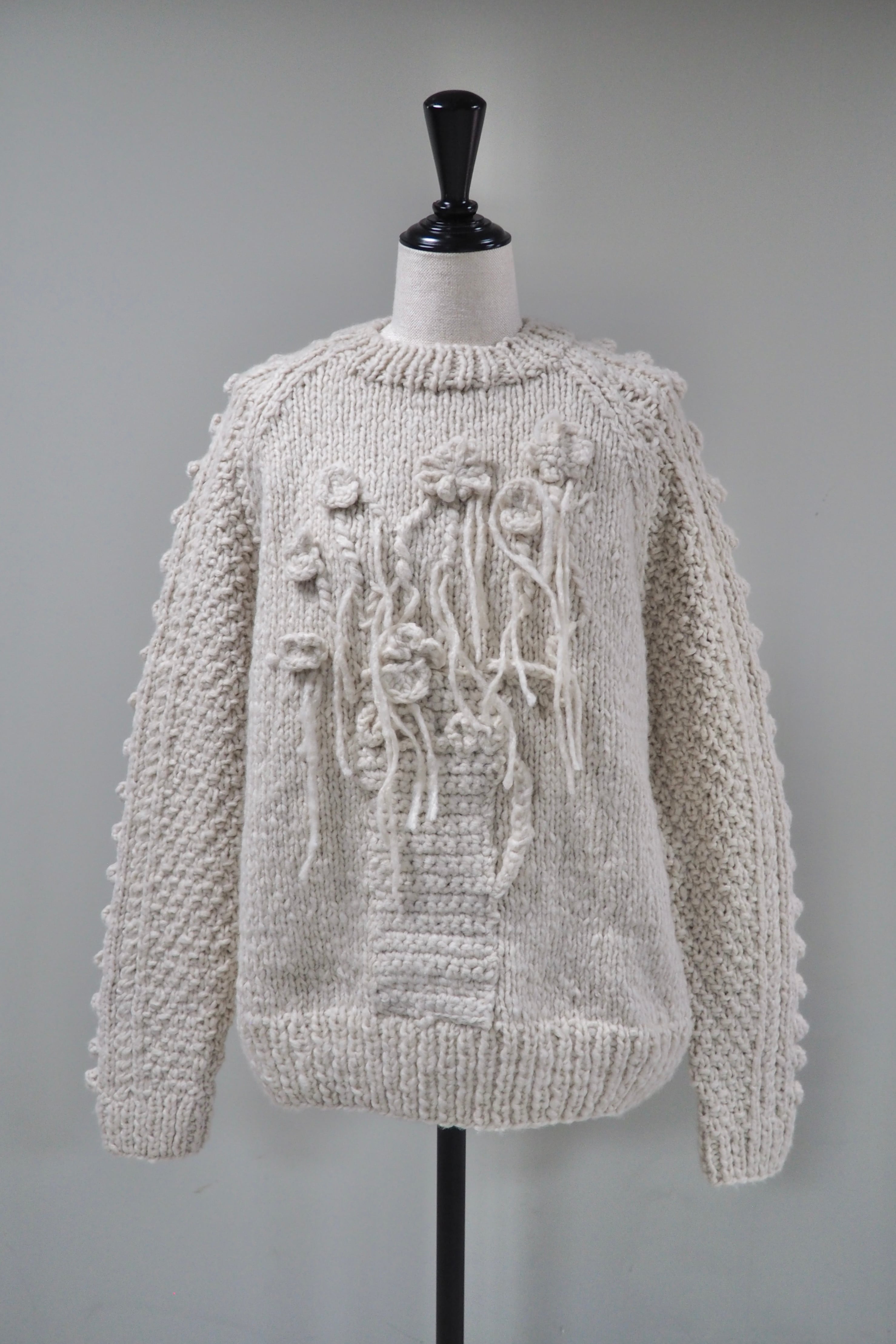 【kota gushiken】Hand Knit with velovel ovelovelo -Cream-