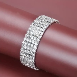 5ロールラインストーンストレッチバングル