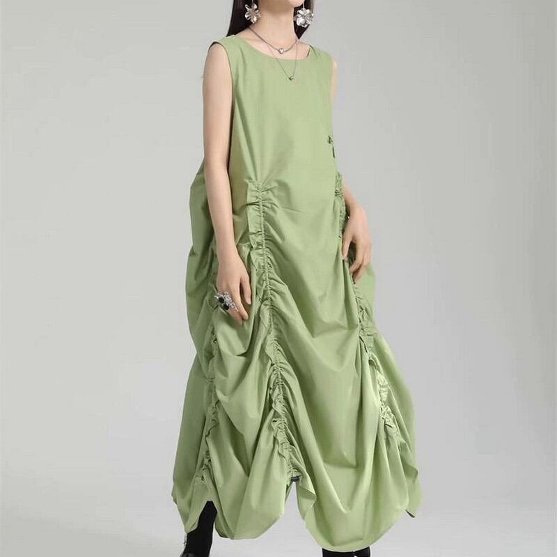 スイングノースリーブワンピース A0153