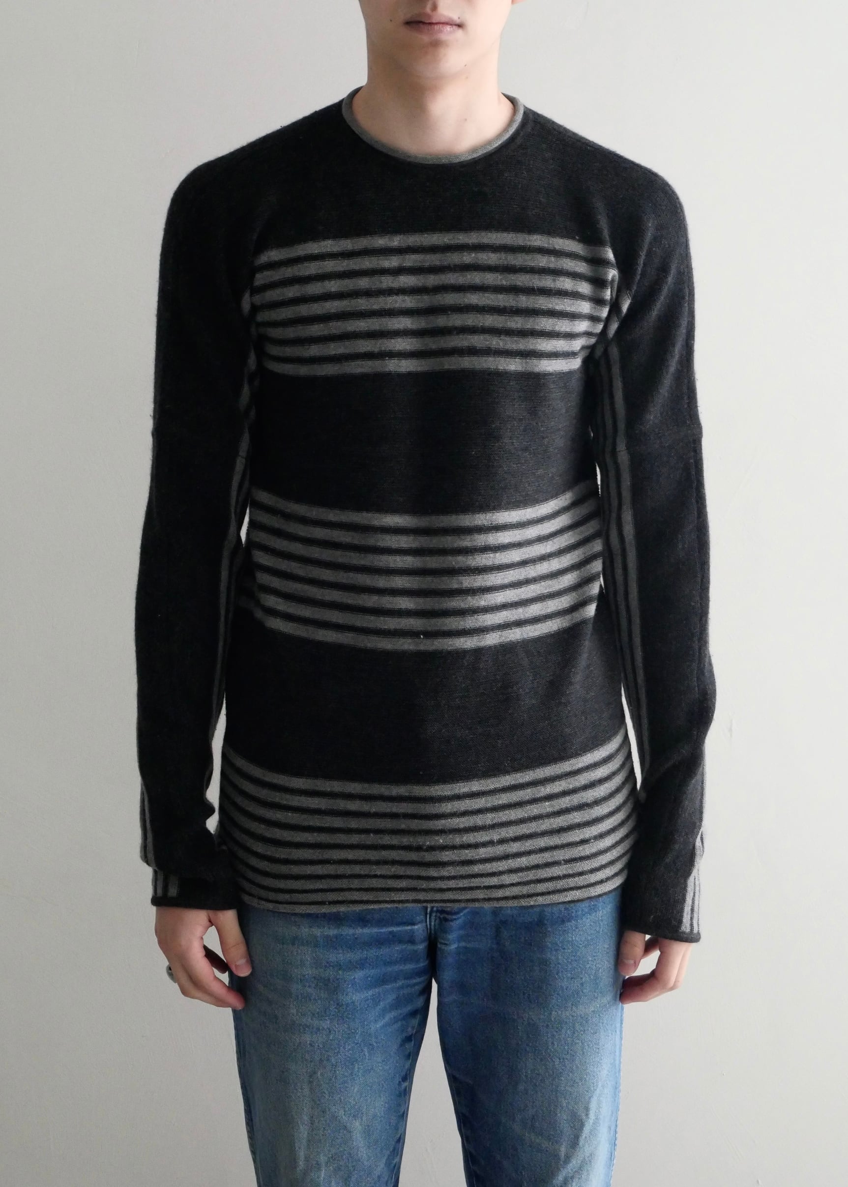 "ARMANI COLLEZIONI" gradation border knit